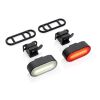Lumino RCS recycled plastic USB re-chargeable bike light set black | No Branding | not available | not available