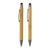 FSC® bamboo modern pen set in box brown | No Branding | not available | not available