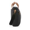 Impact AWARE™ 16 oz. recycled canvas laptop bag black | No Branding | not available | not available | not available