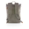 Canvas laptop backpack PVC free grey | No Branding | not available | not available | not available