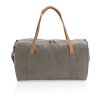 Canvas travel/weekend bag PVC free grey | No Branding | not available | not available | not available