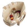 BEAU AWARE™ 400gsm recycled canvas all-round shopper white