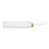 20.5" Impact AWARE RPET 190T Pongee bamboo umbrella White | No Branding | not available | not available