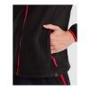 Terrano unisex microfleece jacket Standard | Solid black-Red | 3XL | No Branding | not available | not available