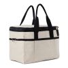 VINGA Volonne AWARE™ recycled canvas cooler basket off white-black | No Branding | not available | not available | not available