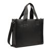 VINGA Bermond RCS recycled PU tote bag black | No Branding | not available | not available