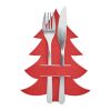 RPET felt cutlery holder set red | No Branding | not available | not available | not available