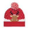 Christmas-themed knitted beanie red | No Branding | not available | not available | not available