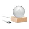 Christmas LED crystal ball wood | No Branding | not available | not available