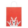 Gift paper bag medium red | No Branding | not available | not available | not available