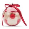 Santa socks in bauble ornament red