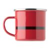 Santa enamel vintage mug 300ml red