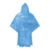 Foldable raincoat in polybag blue