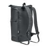 300D RPET rolltop backpack black | No Branding | not available | not available | not available