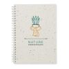 A5 seed paper cover notebook with Twin-wire white | No Branding | not available | not available