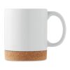 Ceramic cork mug 280 ml white | No Branding | not available | not available