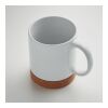 Ceramic cork mug white | No Branding | not available | not available