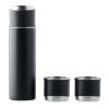 Double wall bottle and cup set black | No Branding | not available | not available | not available