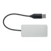 3 port USB hub with 20cm cable silver | No Branding | not available | not available