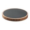 Acacia wood wireless charging pad 15W black | No Branding | not available | not available