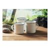 Vintage enamel layered mug 200ml white | No Branding | not available | not available | not available