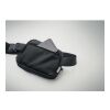 300D RPET polyester waist bag black | No Branding | not available | not available | not available