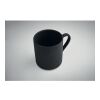 Ribbed ceramic mug mat 340 ml black | No Branding | not available | not available