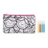 Pencil case with markers pink | No Branding | not available | not available | not available