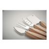 Set of 4 cheese knives wood | No Branding | not available | not available