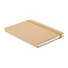 A5 notebook recycled paper set beige | No Branding | not available | not available