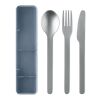 Stainless steel cutlery set petrol | No Branding | not available | not available | not available