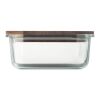 Glass lunch box 800ml transparent | No Branding | not available | not available | not available