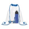 Transparent drawstring bag royal blue | No Branding | not available | not available