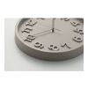 Wall clock in PP grey