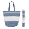 Beach bag with hammam towel blue | No Branding | not available | not available | not available