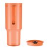 RPET tumbler 1200ml transparent/orange | No Branding | not available | not available