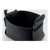 Foldable RPET felt basket grey