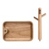 Acacia wood key tray holder wood