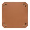 Foldable PU key tray brown