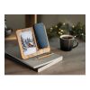 Acacia frame & charger 15W wood