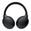 Foldable headphones in pouch black