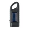 Solar torch with dynamo crank black