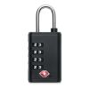 TSA 4-digit combination lock black