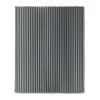 RPET fleece striped blanket grey