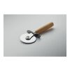 Bamboo pizza board & cutter wood