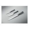 Stainless steel knife set 3pcs silver