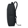 15" PU RPET laptop backpack black