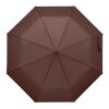 21" auto umbrella wood handle brown