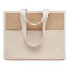 Jute and canvas cooler bag beige | No Branding | not available | not available | not available