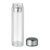 Borosilicate glass bottle with touch thermometer transparent | No Branding | not available | not available